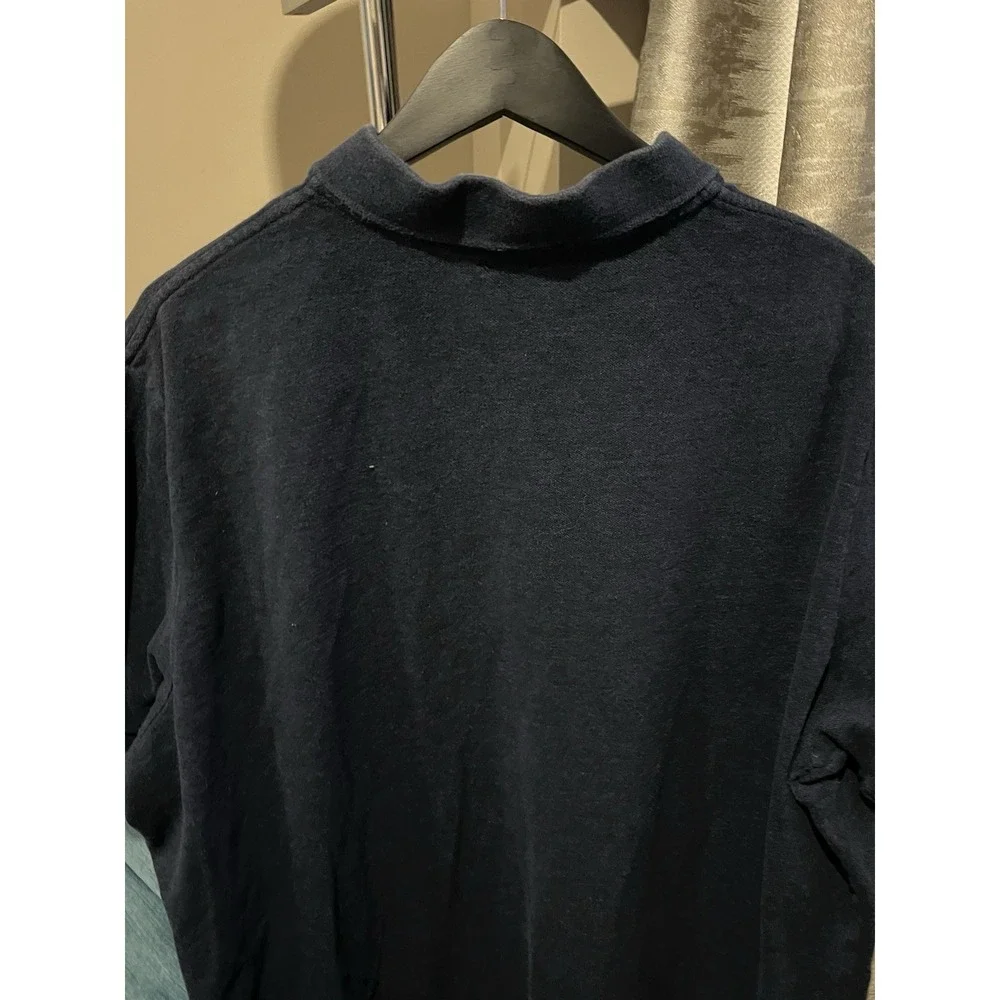 Polo Ralph Lauren XXL Classic Fit Navy Blue Shirt Lt Blue Polo Player Embroidery